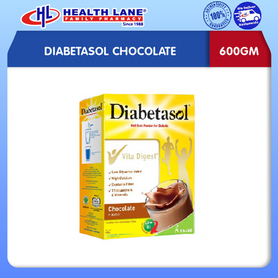 DIABETASOL CHOCOLATE (600GM) 